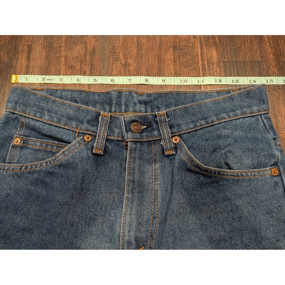 Vintage Levis 505 Jeans Mens 31x33 Made USA Zip Fly Straight Denim 90s Pants - Picture 9 of 16